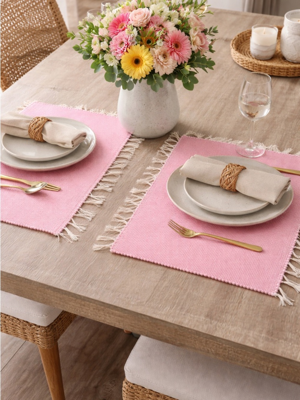 PINK PLACEMATS FROM PORTUGAL
